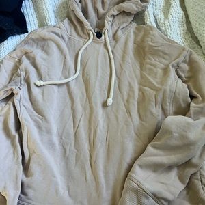 tan hoodie